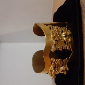 Women's 24 karat gold plate bracelet. CANO JEWELRY,- created by skilled artisans